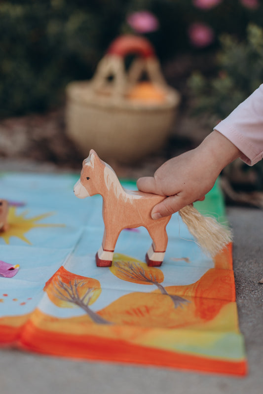 Holztiger Foal – Wooden Farm Horse Toy