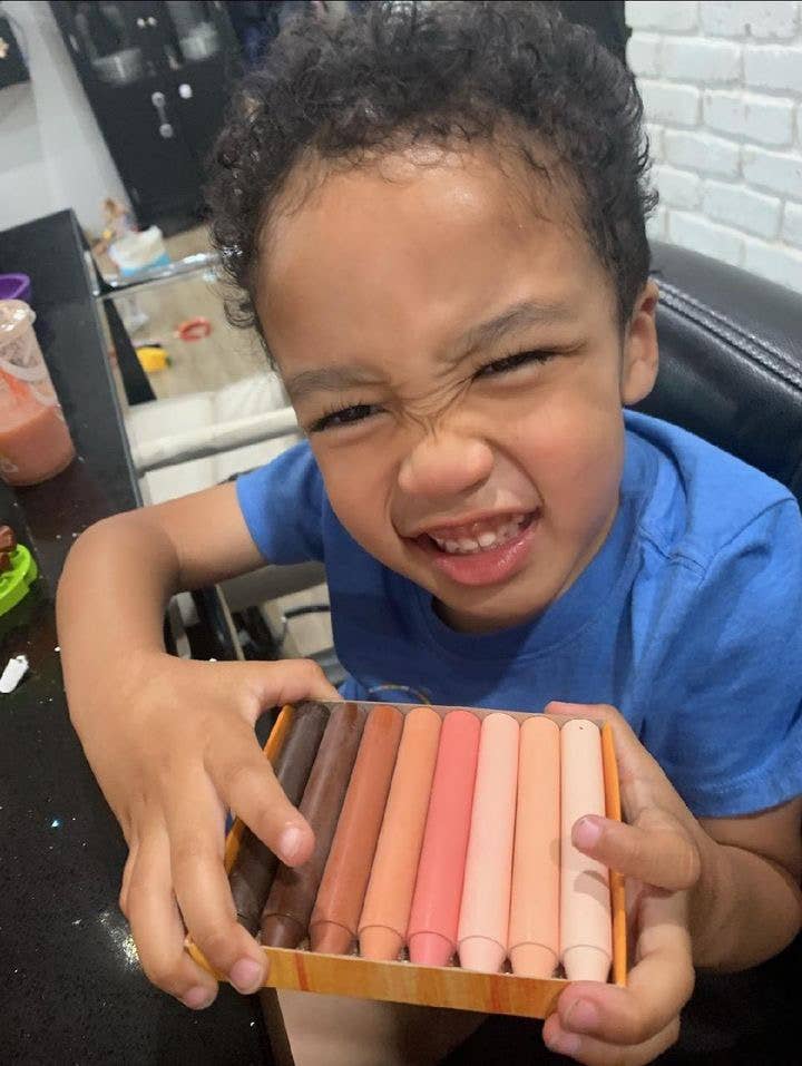 FILANA Organic Beeswax Crayons:12 Skin Tones Colors in Stick