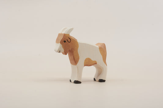 Holztiger Billy Goat – Handcrafted Wooden Animal Figure