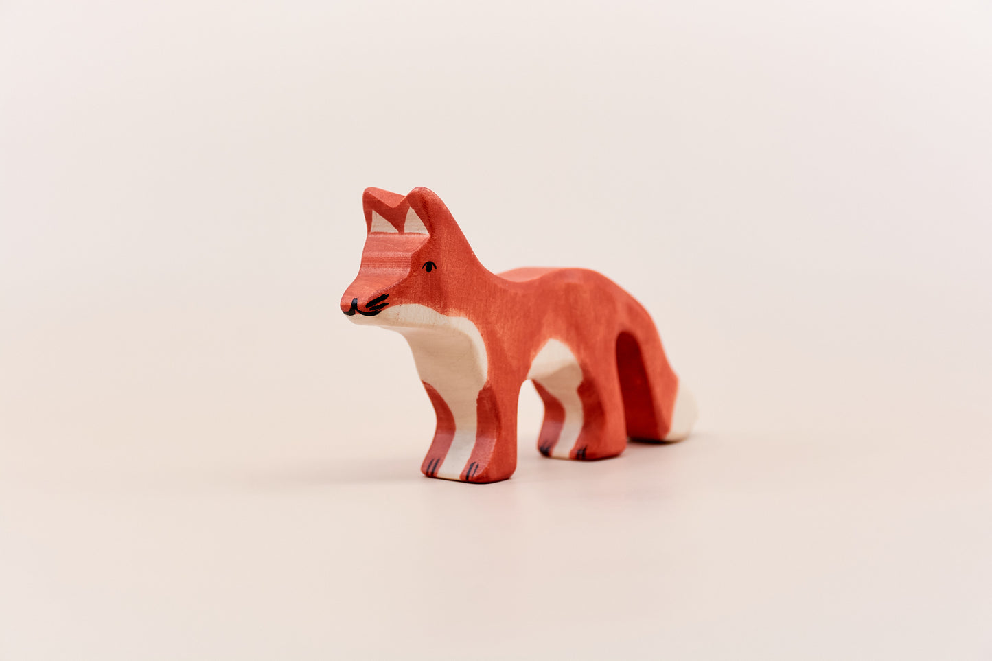 Holztiger fox wooden toy – side view