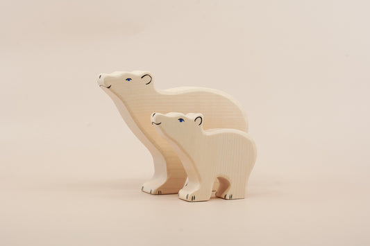 Holztiger Polar Bear Wooden Figure