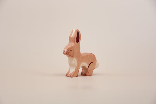 Holztiger Standing Rabbit – Wooden Forest Animal Figure