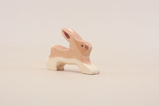 Holztiger Running Rabbit Wooden Toy – Woodland Animal Figure