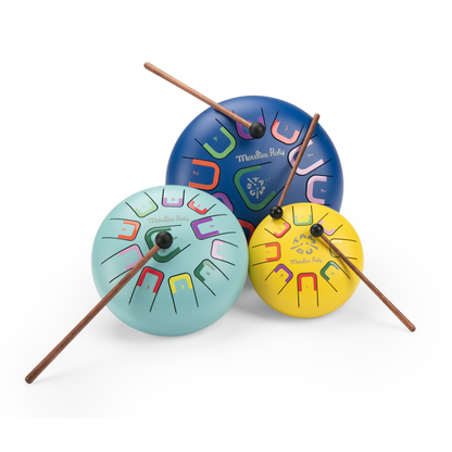 Speedy Monkey Tongue Drum XL Navy Percussion Instrument for Kids (Ages 3+)