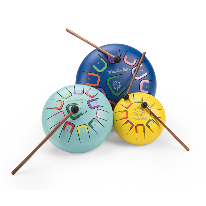 Speedy Monkey Tongue Drum L Light Blue Percussion Instrument for Kids (Ages 3+)