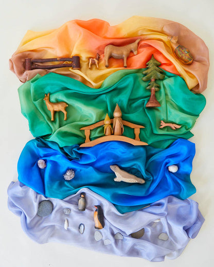 Earth Playsilk: Desert – Waldorf Open-Ended Play