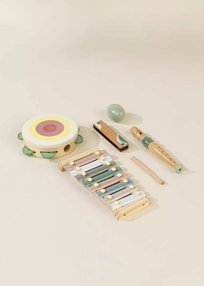 Wooden Musical Instruments Playset – Montessori Music & Rhythm Toy – Ages 3+