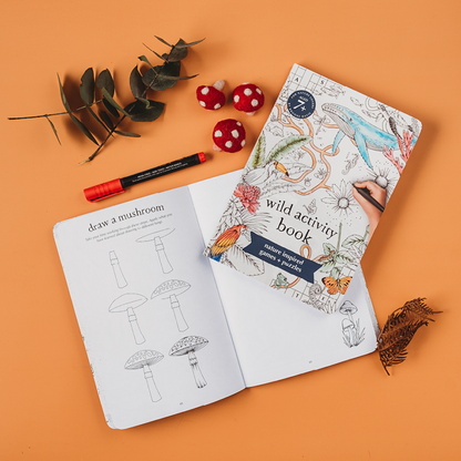 Wild Activity Book – 120-Page Nature Activity Book for Kids
