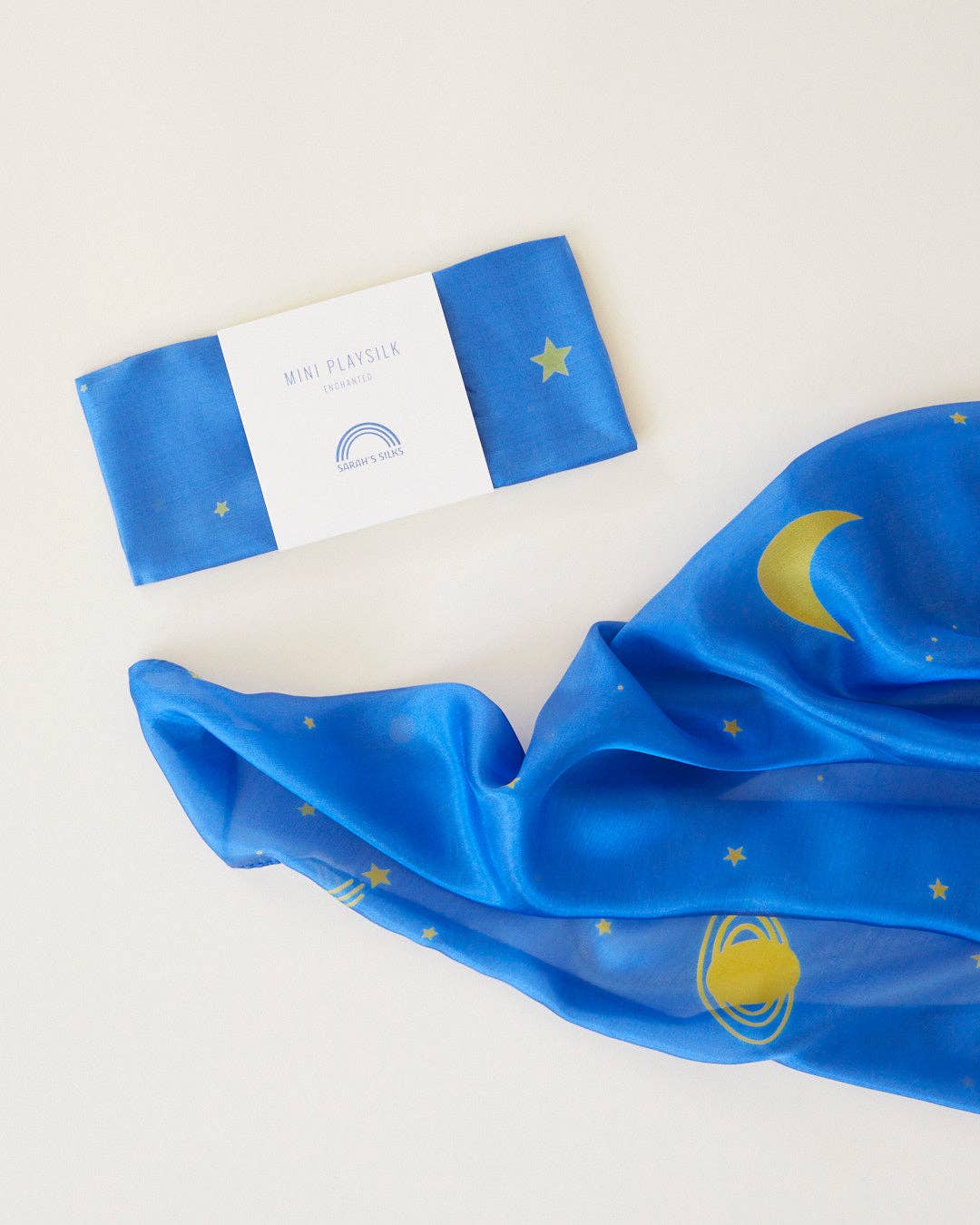 Sarah's Silks Starry Night Mini Enchanted Playsilk, Waldorf silk play scarf