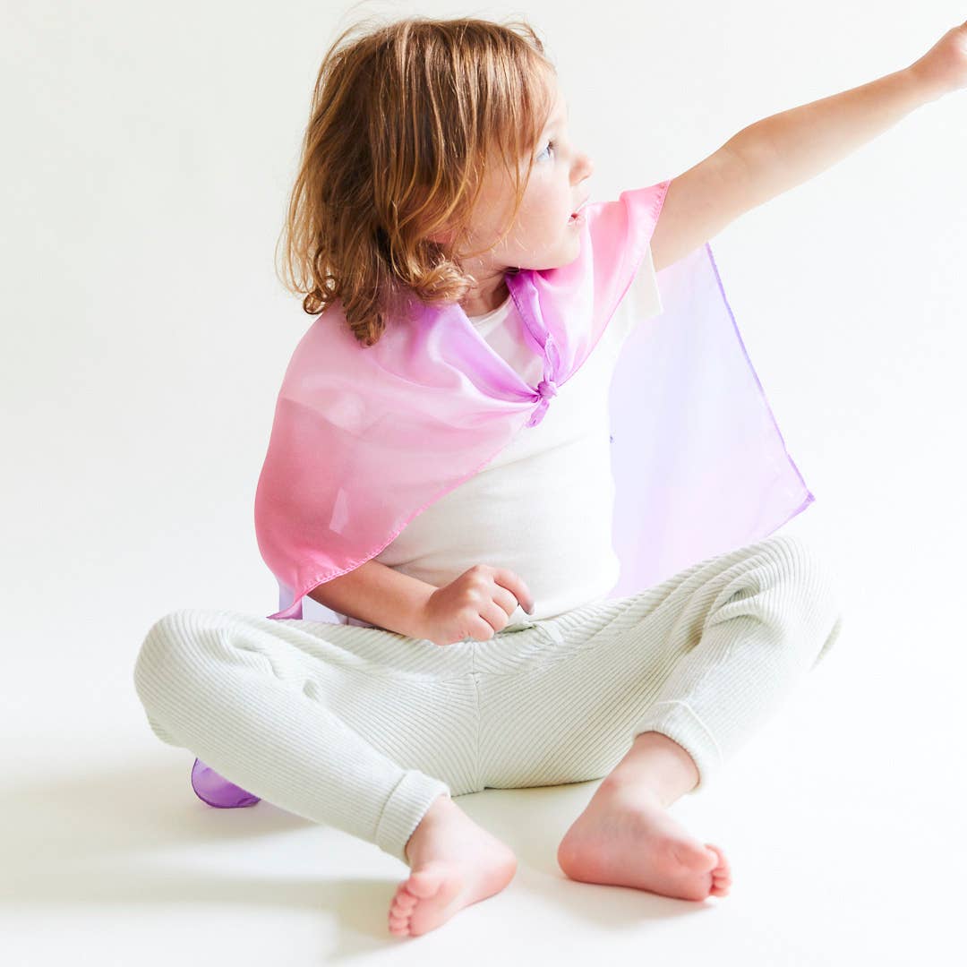 Sarah's Silks Fire Mini Enchanted Playsilk – Waldorf Silk Play Scarf for Kids (Ages 3+)