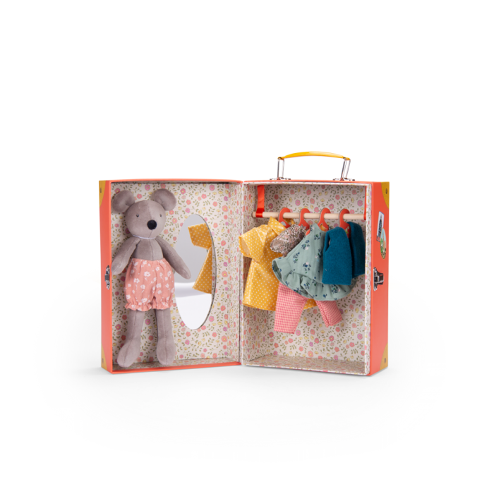 Nini Little Wardrobe Suitcase – Wooden Pretend Play Closet