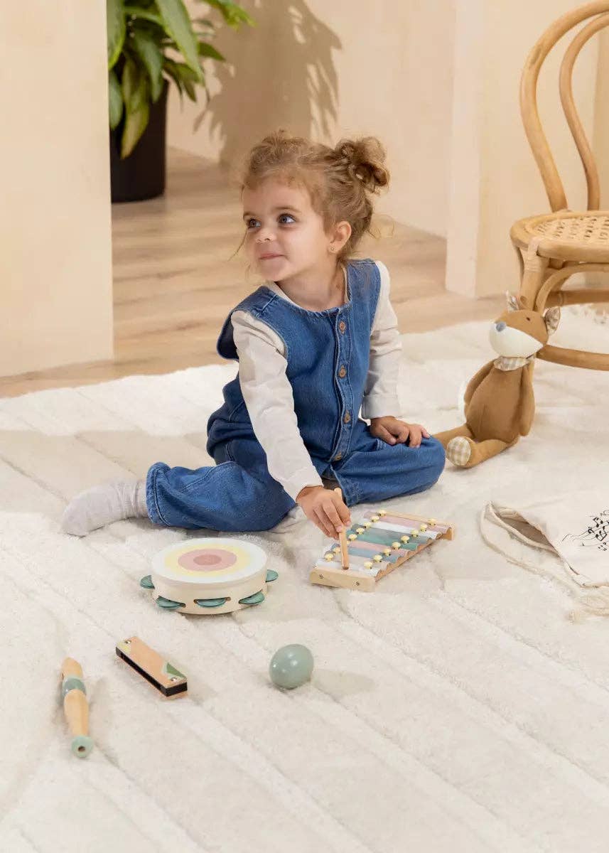 Wooden Musical Instruments Playset – Montessori Music & Rhythm Toy – Ages 3+