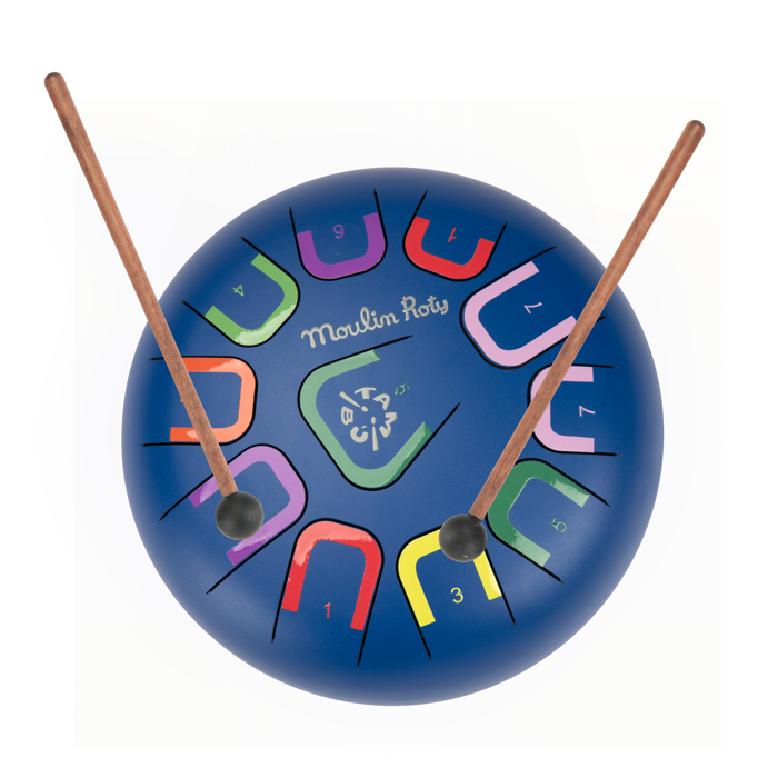 Speedy Monkey Tongue Drum XL Navy Percussion Instrument for Kids (Ages 3+)