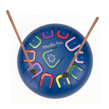 Speedy Monkey Tongue Drum XL Navy Percussion Instrument for Kids (Ages 3+)