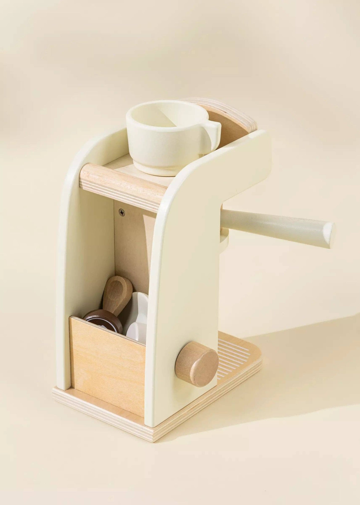 Wooden Coffee Maker Set – Pretend Play Barista Toy – Ages 3+