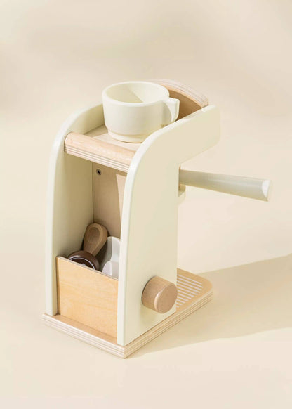 Wooden Coffee Maker Set – Pretend Play Barista Toy – Ages 3+