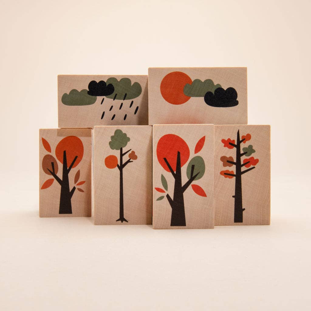 Wooden Neighborhood Building Blocks – Environments City Block Set – Montessori Imaginative Toy – Ages 3+