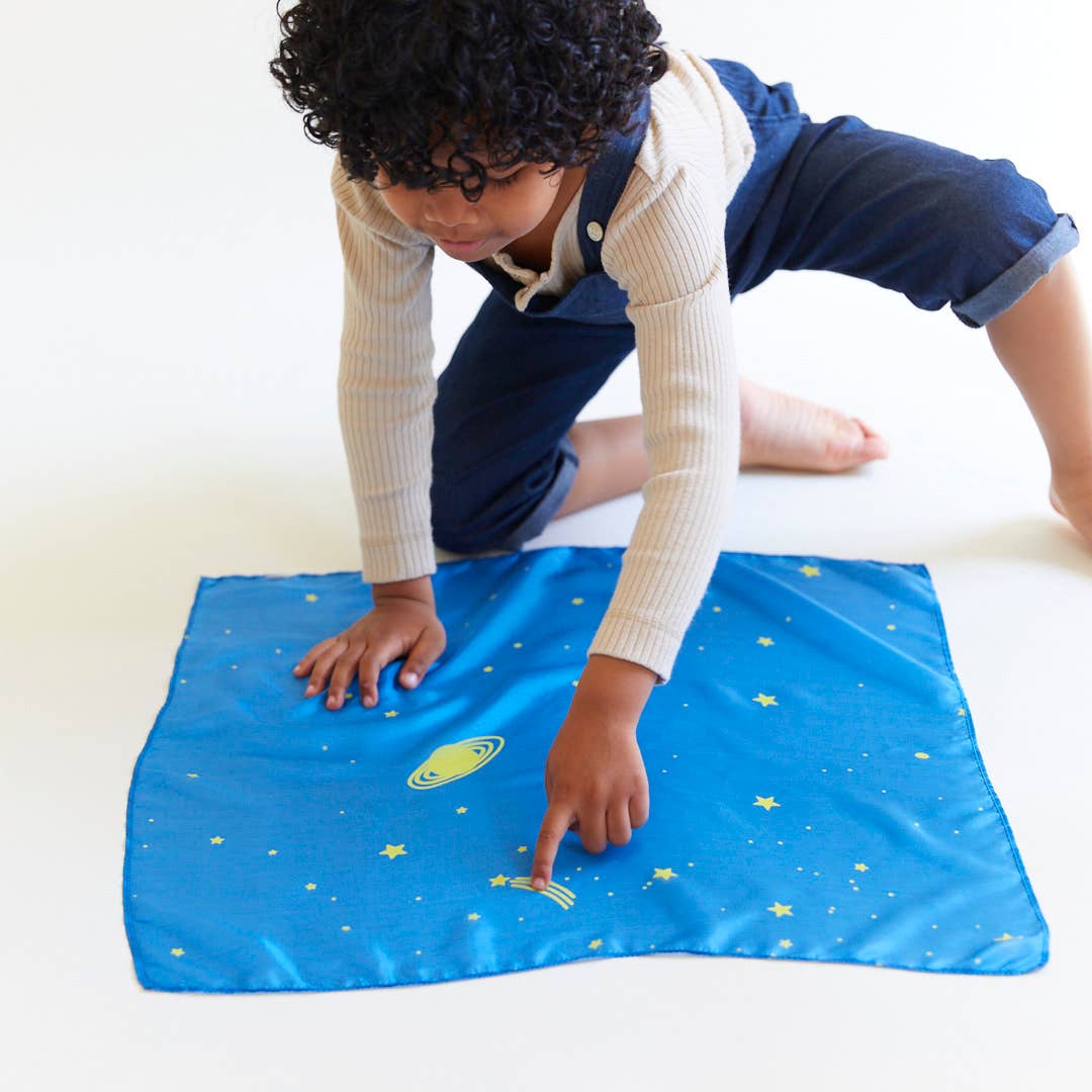 Sarah's Silks Fire Mini Enchanted Playsilk – Waldorf Silk Play Scarf for Kids (Ages 3+)