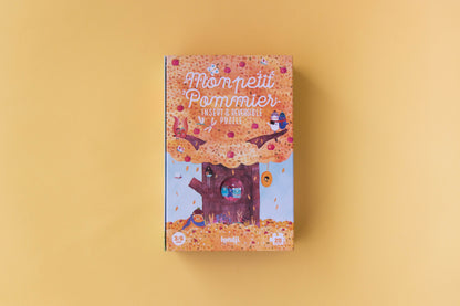 Close-up of Mon Petit Pommier puzzle animal pieces