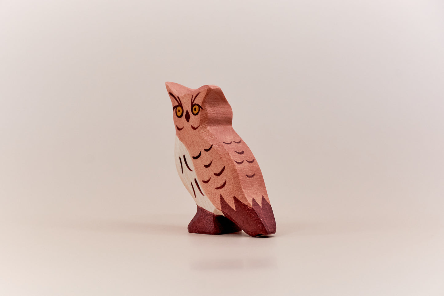 Holztiger Eagle Owl – Wooden Bird Toy