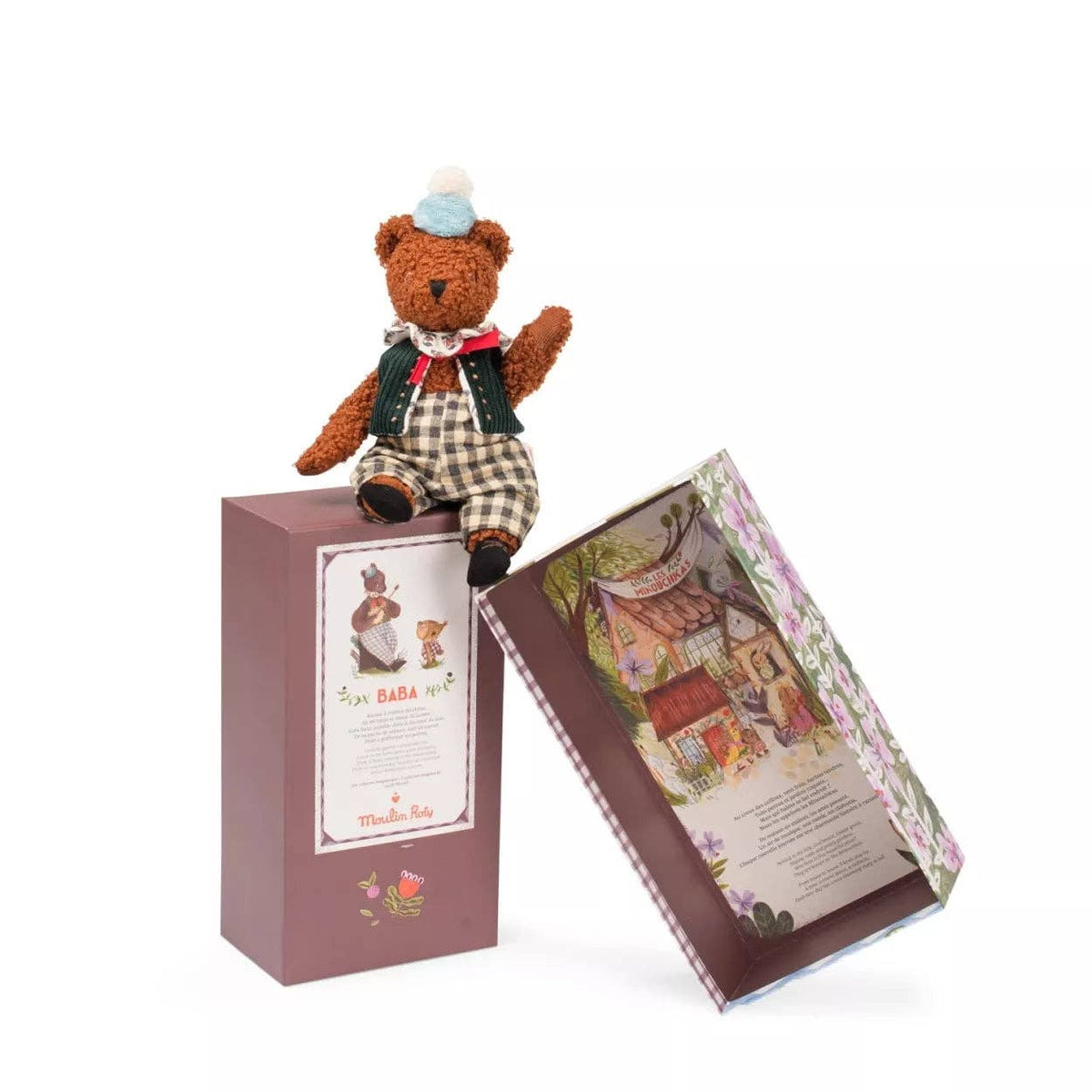 Moulin Roty Baba the Bear large plush, additional view