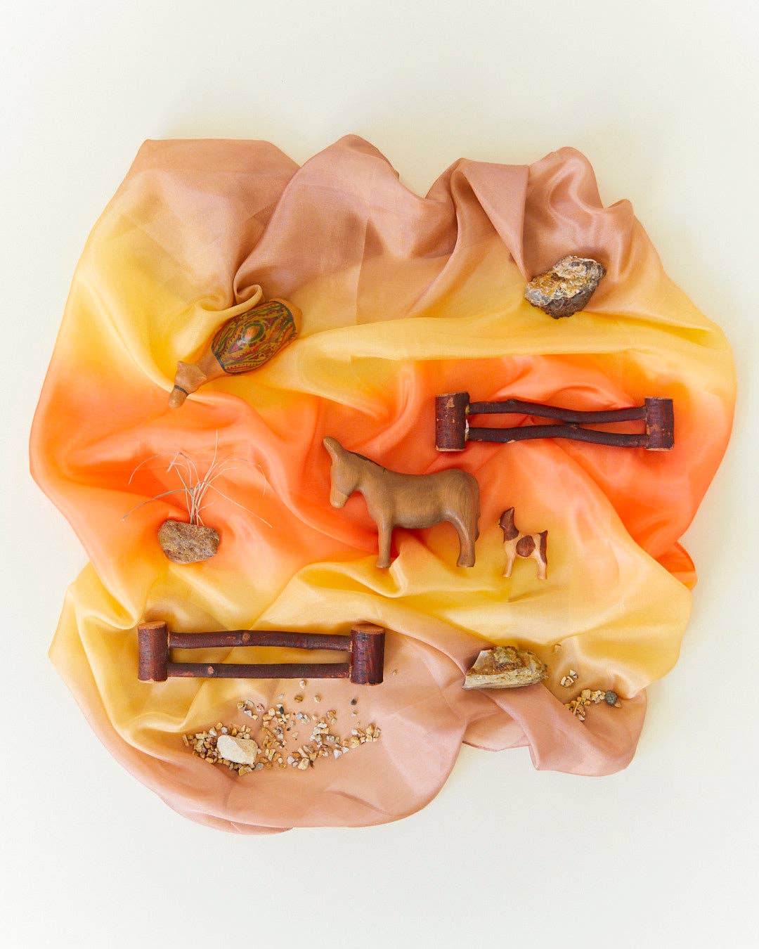 Earth Playsilk: Desert – Waldorf Open-Ended Play