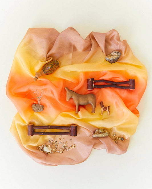 Earth Playsilk: Desert – Waldorf Open-Ended Play