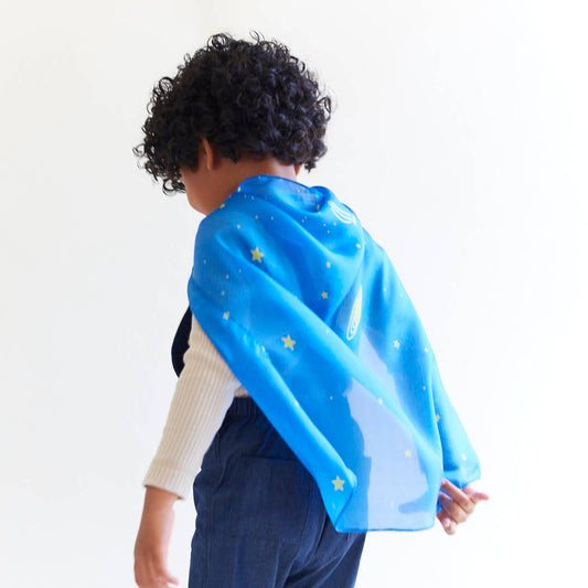 Sarah's Silks Starry Night Mini Enchanted Playsilk – Waldorf Silk Play Scarf for Kids (Ages 3+)