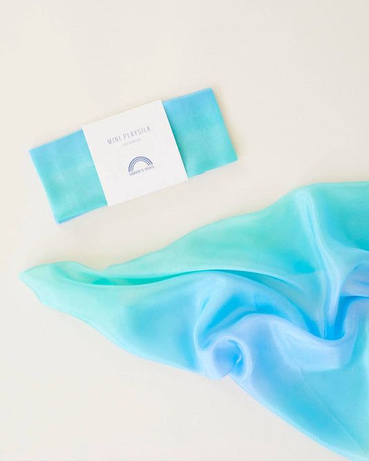 Sarah's Silks Sea Mini Enchanted Playsilk, Waldorf silk play scarf