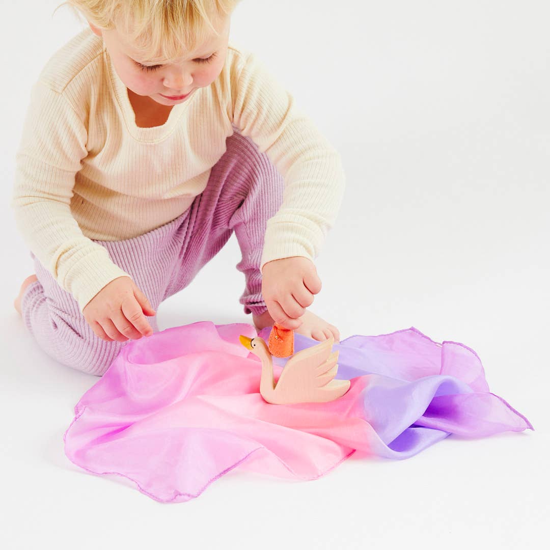 Sarah's Silks Blossom Mini Enchanted Playsilk – Waldorf Silk Play Scarf for Kids (Ages 3+)