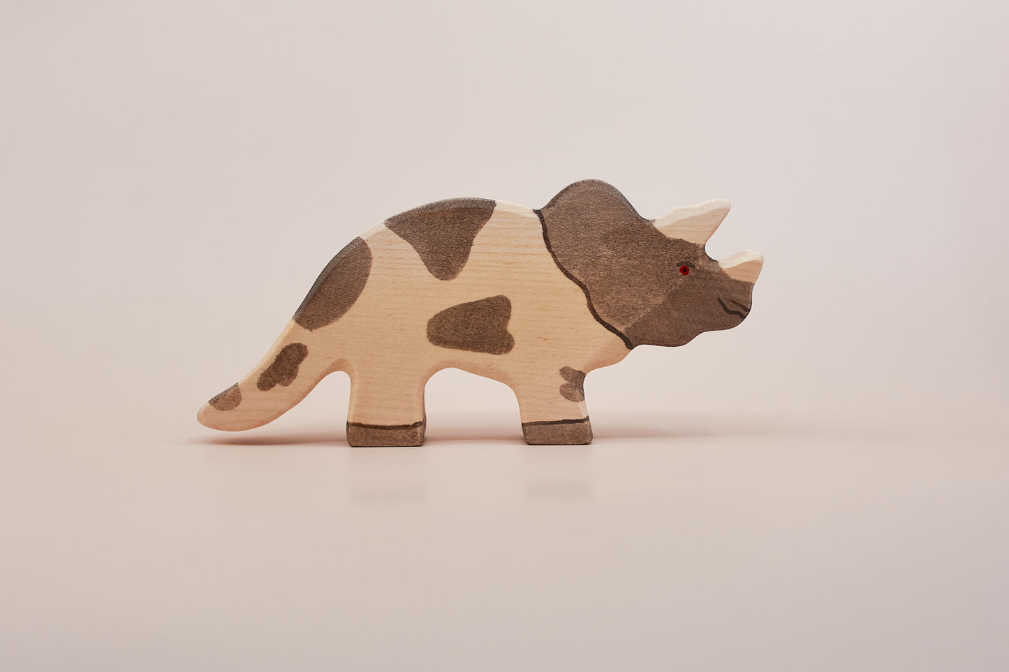 Holztiger Triceratops – Wooden Dinosaur Toy