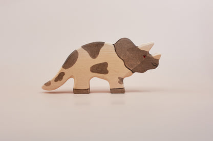 Holztiger Triceratops – Wooden Dinosaur Toy