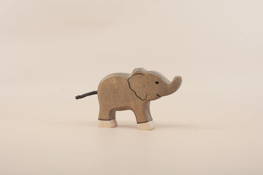 Handcrafted Holztiger small elephant wooden animal toy