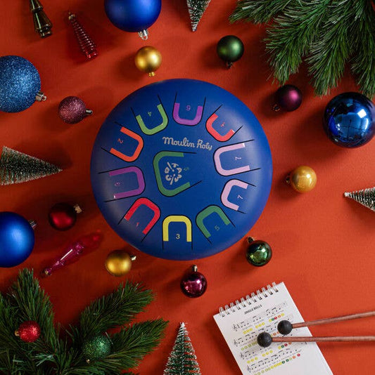 Speedy Monkey Tongue Drum XL Navy Percussion Instrument for Kids (Ages 3+)