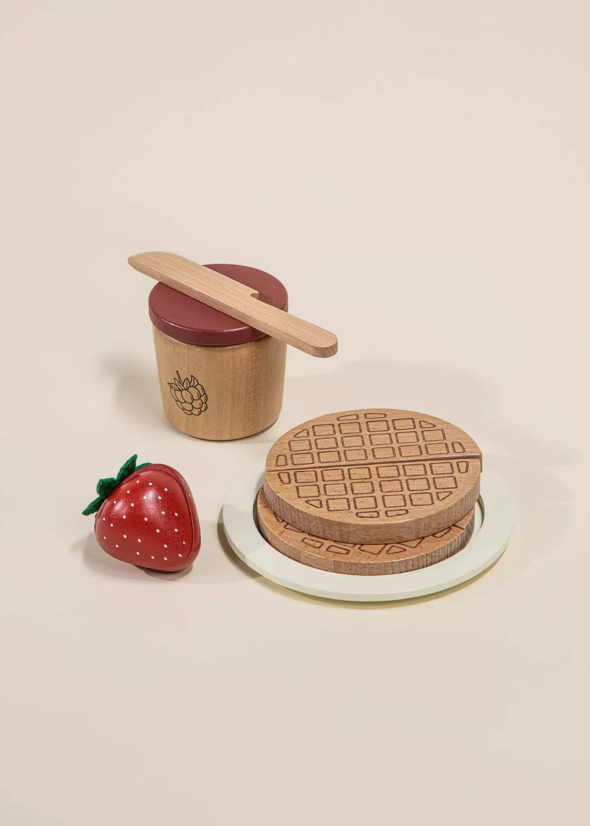 Full wooden brunch playset displayed together
