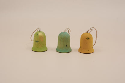 Grapat Jingle Joy Bells Ornament Set No. 3 – Wooden Holiday Decor