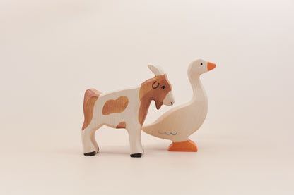 Holztiger Standing Goose – Wooden Farm Animal Toy