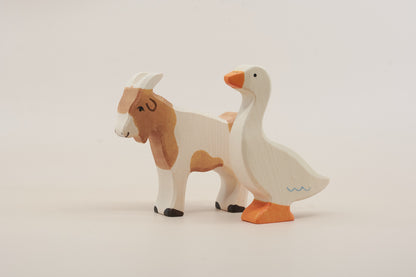 Holztiger Billy Goat Wooden Toy – Handcrafted Farm Animal