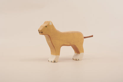 Holztiger Lioness Wooden Animal Figure