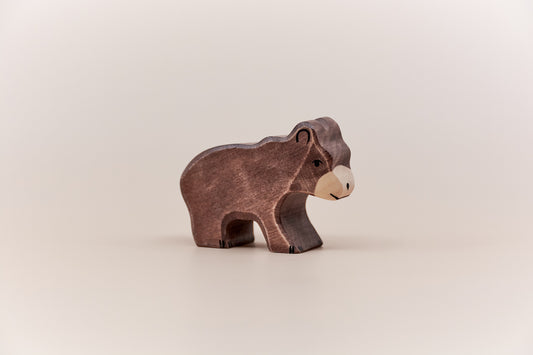 Holztiger Small Brown Bear – Wooden Woodland Animal Toy
