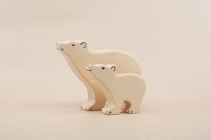 Holztiger Polar Bear Wooden Figure
