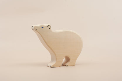 Holztiger Polar Bear Wooden Figure