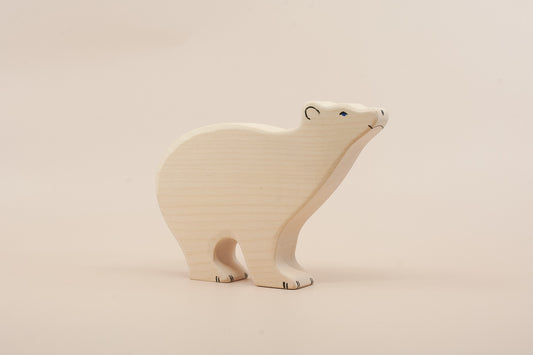 Holztiger Polar Bear Wooden Figure