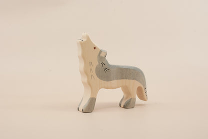 Holztiger Wolf – Wooden Woodland Animal Toy