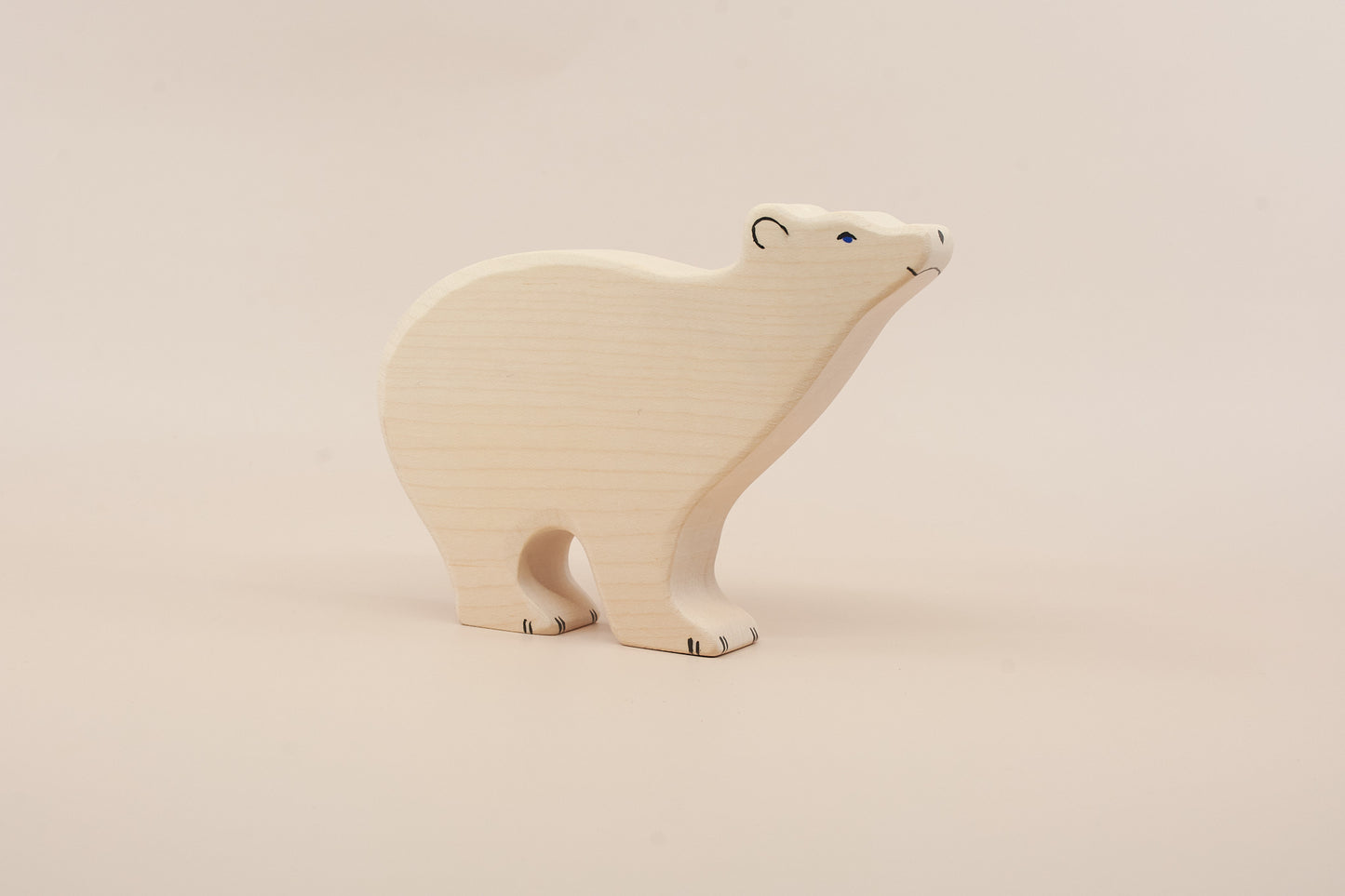 Holztiger Polar Bear Wooden Figure
