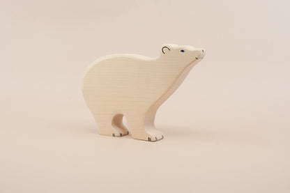 Holztiger Polar Bear Wooden Figure
